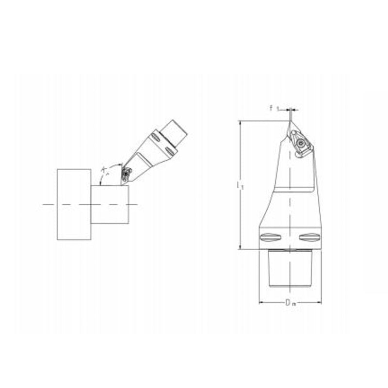 PSC Turning Holder DDMNL-Kr93° Coromant Capto shank Insert: DNMM DNMX DNMG DNMA DNGA - Big-tools Industrial Supply Tools for Metal Cutting