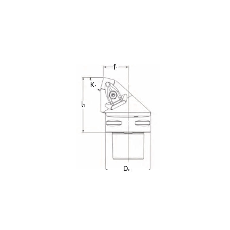 PSC Turning Holder DSDNN Kr45° Coromant Capto Shank Insert: SNMM SNMG SNMA SNGA