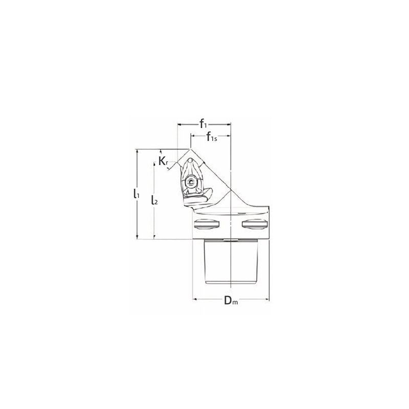 PSC Turning Holder DSKNR/L Kr75° Coromant Capto Shank Insert: SNMM SNMG SNMA SNGA