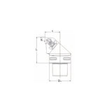 PSC Turning Holder DTJNR/L  Kr93° Coromant Capto Shank Insert: TNMM TNMX TNMG TNMA TNGA