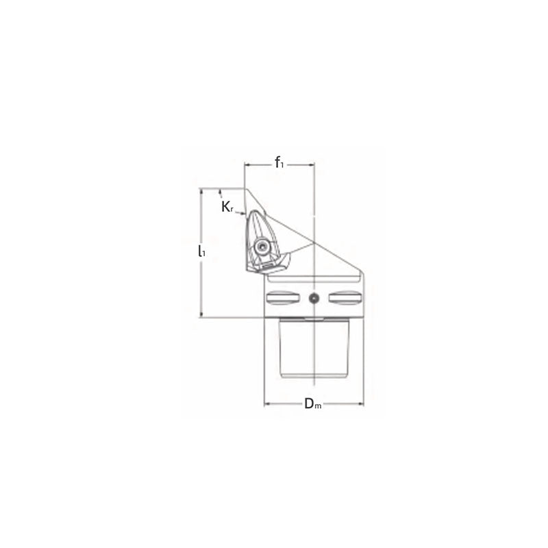 PSC Turning Holder DVJNR/L Kr93° Coromant Capto Shank Insert: VNMG VNGP