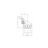 PSC Turning Holder DVVNN Kr72.5° Coromant Capto Shank Insert: VNMG VNGP