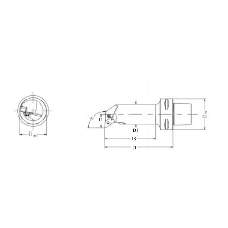 PSC Turning Holder PDUNR/L-Kr93°(HP) Coromant Capto Shank Insert: DNMM DNMX DNMG DNMA DNGA - Big-tools Industrial Supply Tools for Metal Cutting