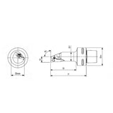 PSC Turning Holder PTFNR/L-Kr91°(HP) Coromant Capto Shank Insert: TNMM TNMX TNMG TNMA TNGA - Big-tools Industrial Supply Tools for Metal Cutting