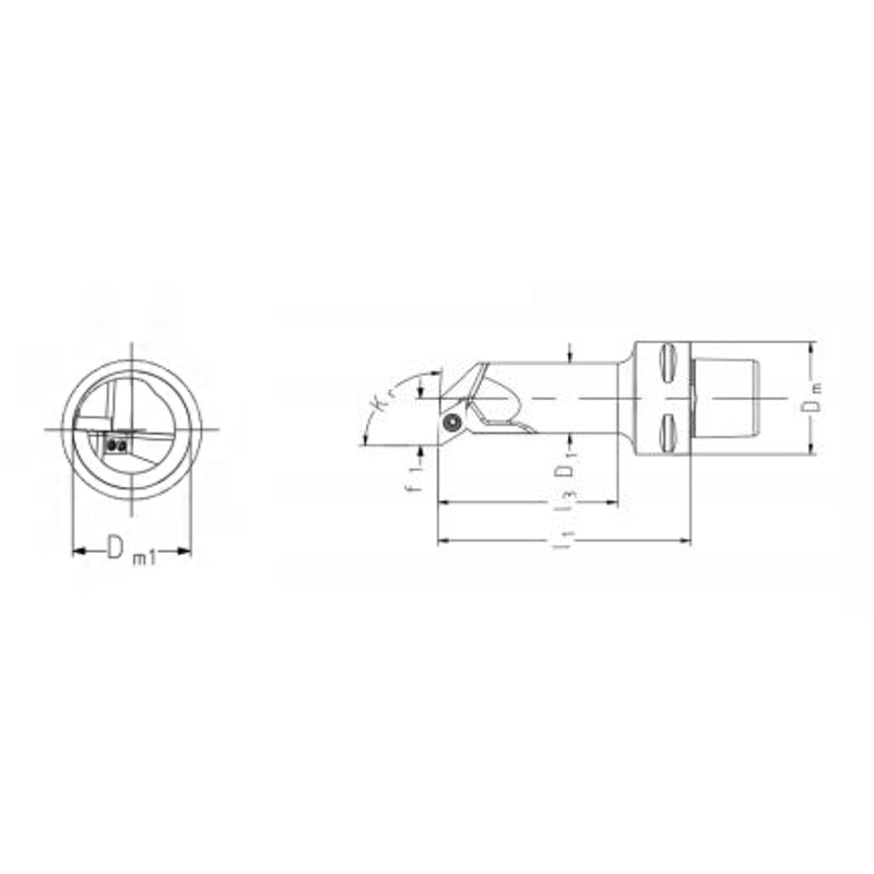 PSC Turning Holder SDUCR/L-Kr93°(HP) Coromant Capto Shank Insert: DCMT DCMX DCGT DCGX DCET DCMW - Big-tools Industrial Supply Tools for Metal Cutting