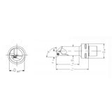 PSC Turning Holder SDUCR/L-Kr93°(HP) Coromant Capto Shank Insert: DCMT DCMX DCGT DCGX DCET DCMW - Big-tools Industrial Supply Tools for Metal Cutting