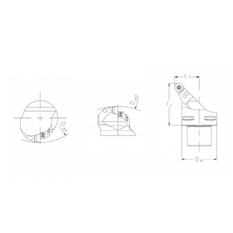 PSC Turning Holder SRSCR/L(HP) Coromant Capto Shank Insert: RCMT RCGX-AL - Big-tools Industrial Supply Tools for Metal Cutting
