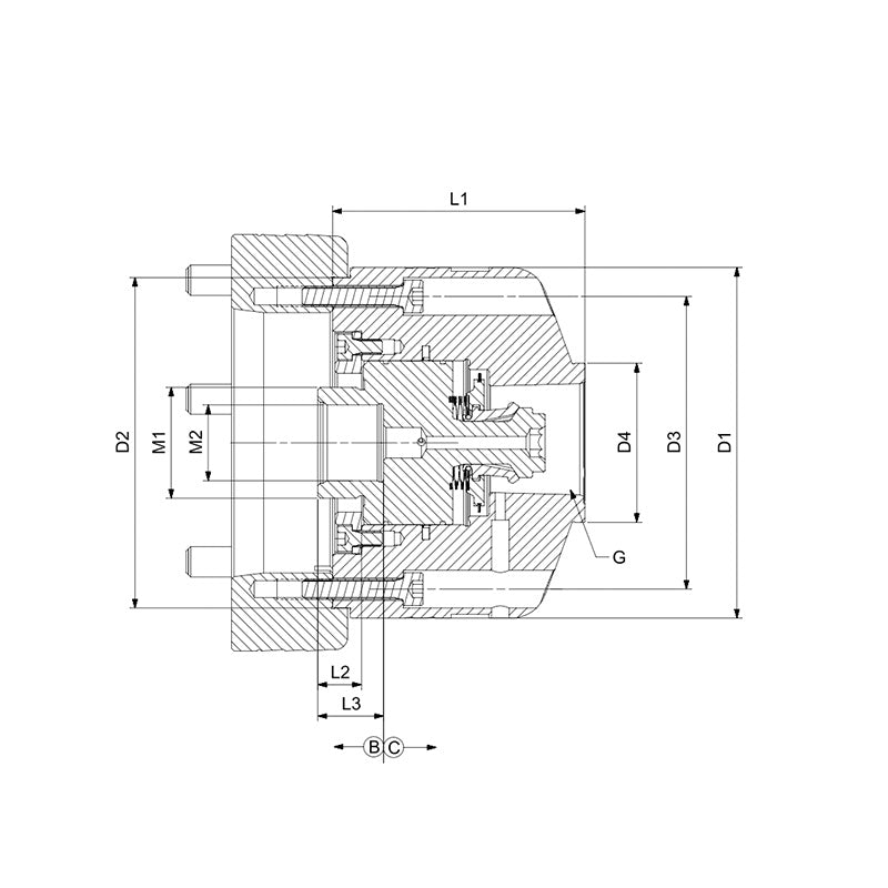 PSC Lathe Zero Positioning BZ500-PSC63L-140 BZ500-PSC63L-140 - Big-tools Industrial Supply Tools for Metal Cutting