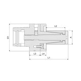 PSC Manual Mandrel BZ500-PSC63L-01-022032 BZ500-PSC63L-02-032045 - Big-tools Industrial Supply Tools for Metal Cutting
