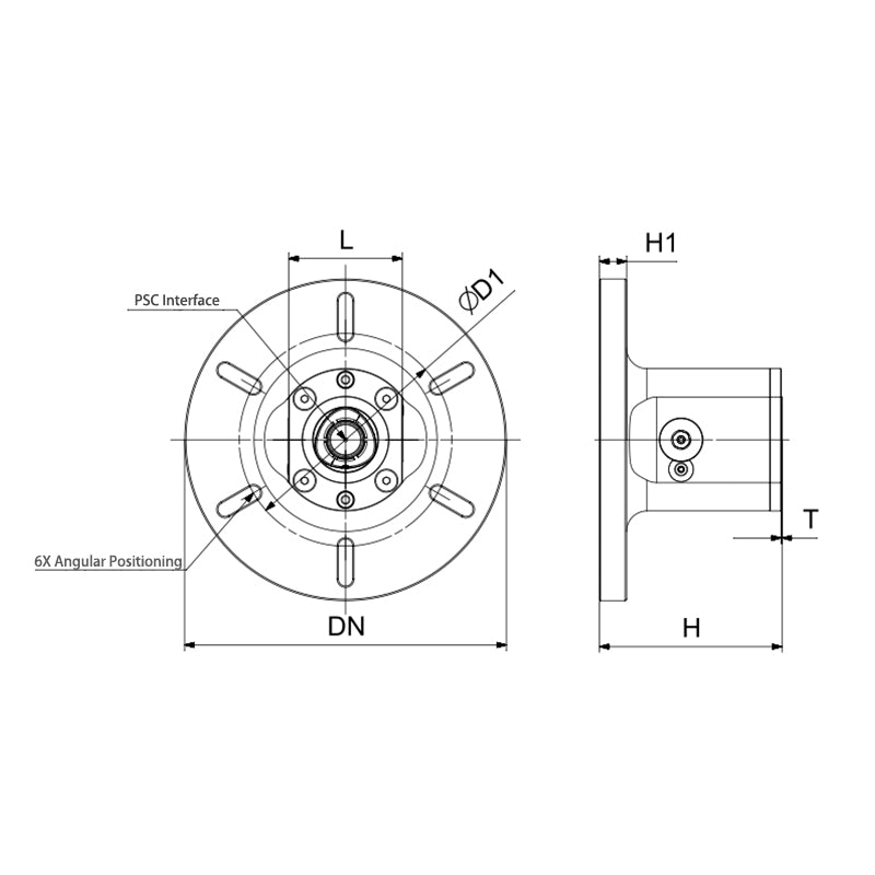 PSC Vertical Machining Zero Positioning BZ500-PSC63V-134 BZ500-PSC63V-154 - Big-tools Industrial Supply Tools for Metal Cutting