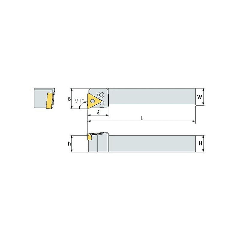 PTFN R/L Turning tool holder A P - Makotools Industrial Supply Tools for Metal Cutting