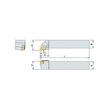 PWLN  R/L Turning tool holder A P - Makotools Industrial Supply Tools for Metal Cutting