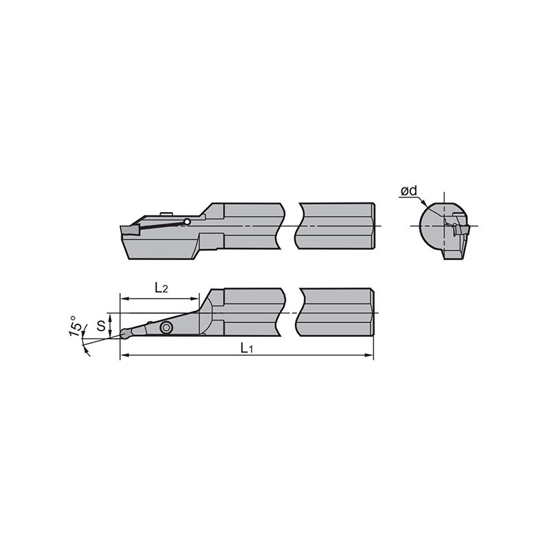 Parting & Grooving Tool Holder (external) C40X-Q*DR/L C40X-QKDR/L60 75 QLDR/L65 80 - Makotools Industrial Supply Tools for Metal Cutting