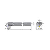 Parting & Grooving Tool Holder (internal) C***-Q*DR/L C16M C20Q C25R C32S C40T - Makotools Industrial Supply Tools for Metal Cutting