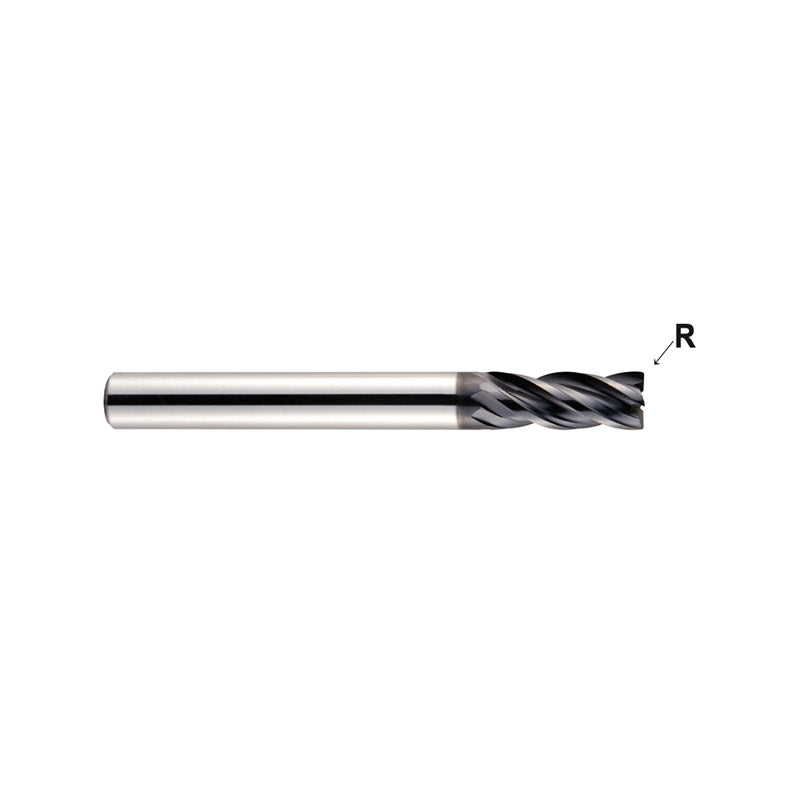 Plain Shank EMB13,Flat Shank EMB38 , Carbide, 4 Flute Regular Length Corner Radius V7 MILL INOX End mills - Big-tools Industrial Supply Tools for Metal Cutting