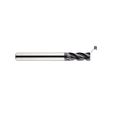 Plain Shank EMC76,Flat Shank EMD61 , Carbide, 4 Flute Stub Length Corner Radius V7 MILL INOX End mills