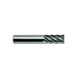 Plain Shank E5058 Series, Carbide, 6 Flute 40° Helix Regular Length CARBIDE End Mills 3/16～3/4
