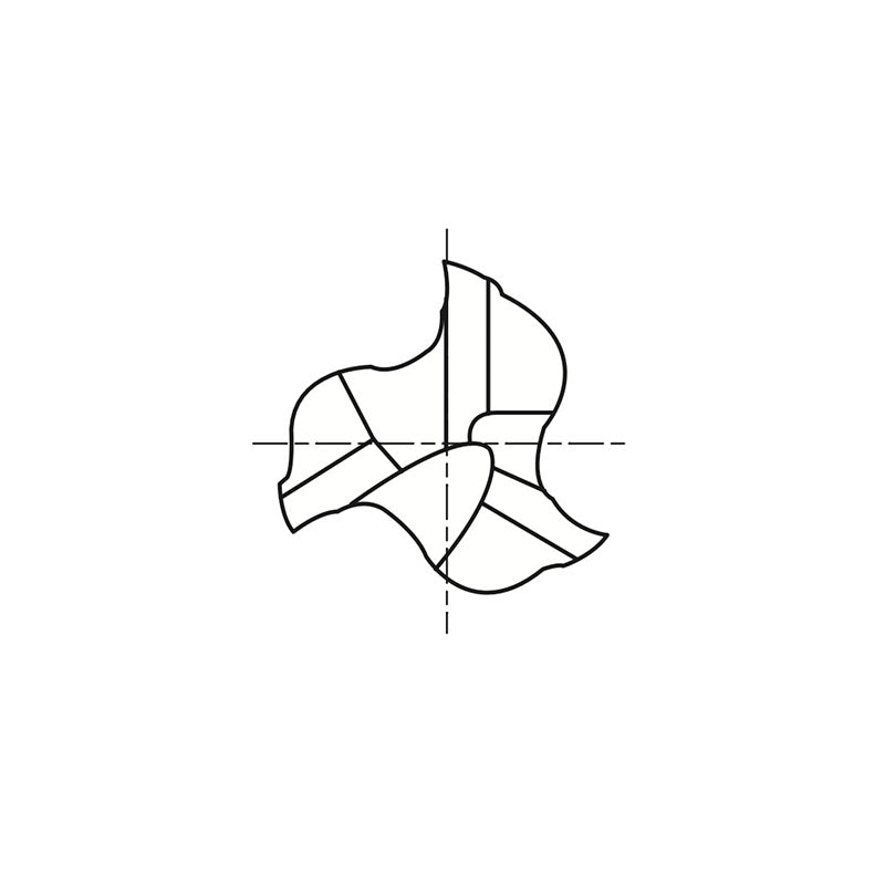 Plain Shank E5077 Series, Carbide, 3 Flute Taper CARBIDE End Mills 3/32～1/4