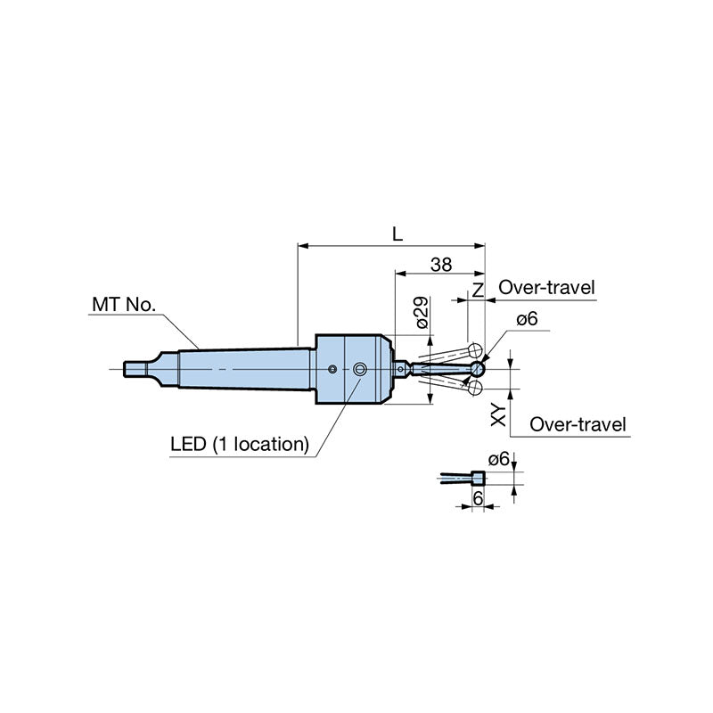 Point Master PMG Series Cylindrical Shank/Morse Taper/ Type Replaceable Stylus