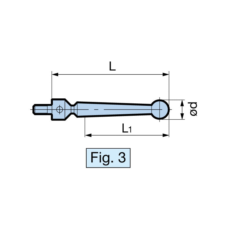 Point Master PMG Series Cylindrical Shank/Morse Taper/ Type Replaceable Stylus