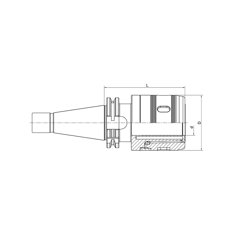 Power Milling Chuck  SK40-HC20-85~(HC42-110) GOST - Makotools Industrial Supply Tools for Metal Cutting