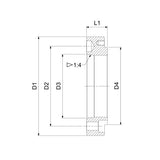 Power Chuck Flanges BC560-A205-A BC560-A206-A - Big-tools Industrial Supply Tools for Metal Cutting