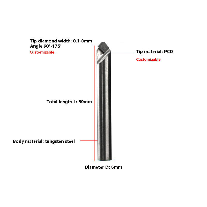 Precision PCD Diamond Chamfer Cutter - High Wear Resistance - Big-tools Industrial Supply Tools for Metal Cutting