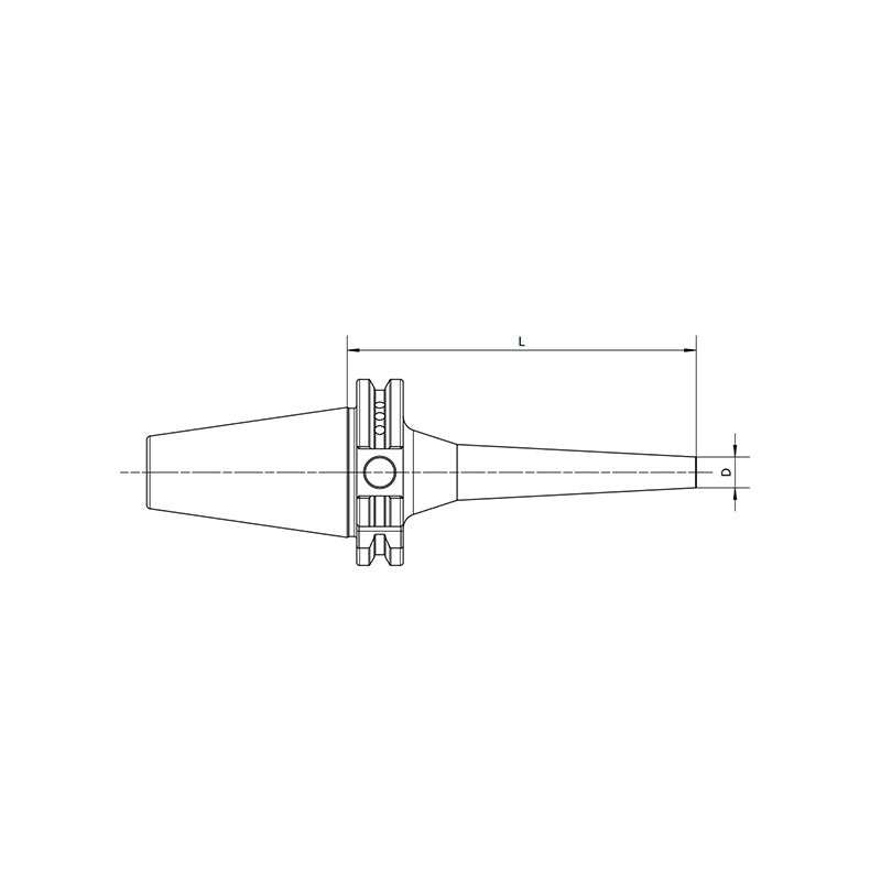 Precision Screw Collet Chuck SK40-NDC20-83~25-130 - Makotools Industrial Supply Tools for Metal Cutting