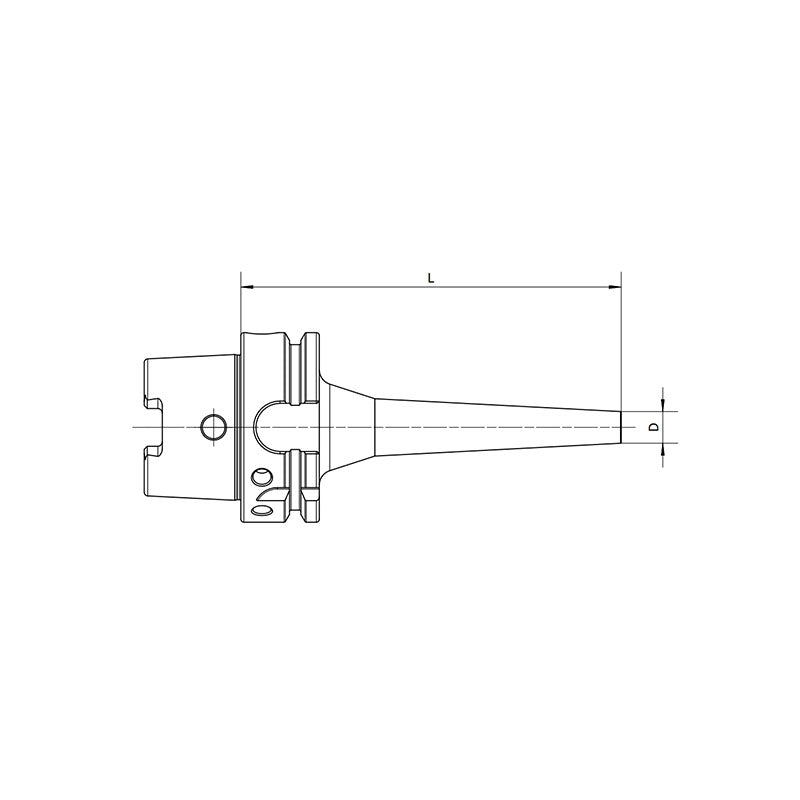 Pull Back Collet Chuck HSK63A-DC06-60~DC12-200 - Makotools Industrial Supply Tools for Metal Cutting