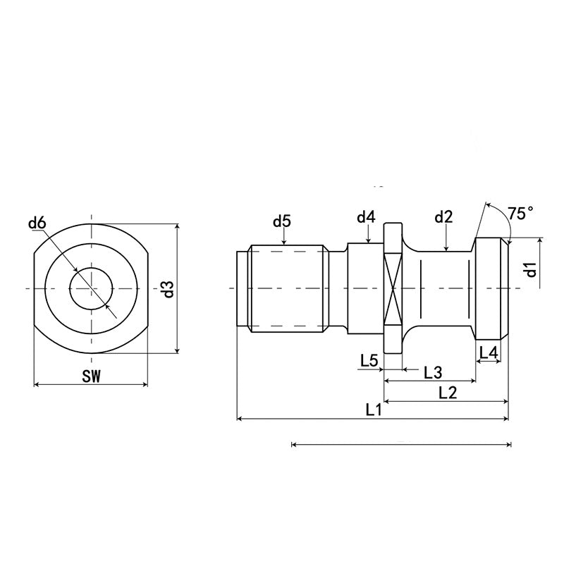 Pull Stud A Type ISO 7388/2-1984