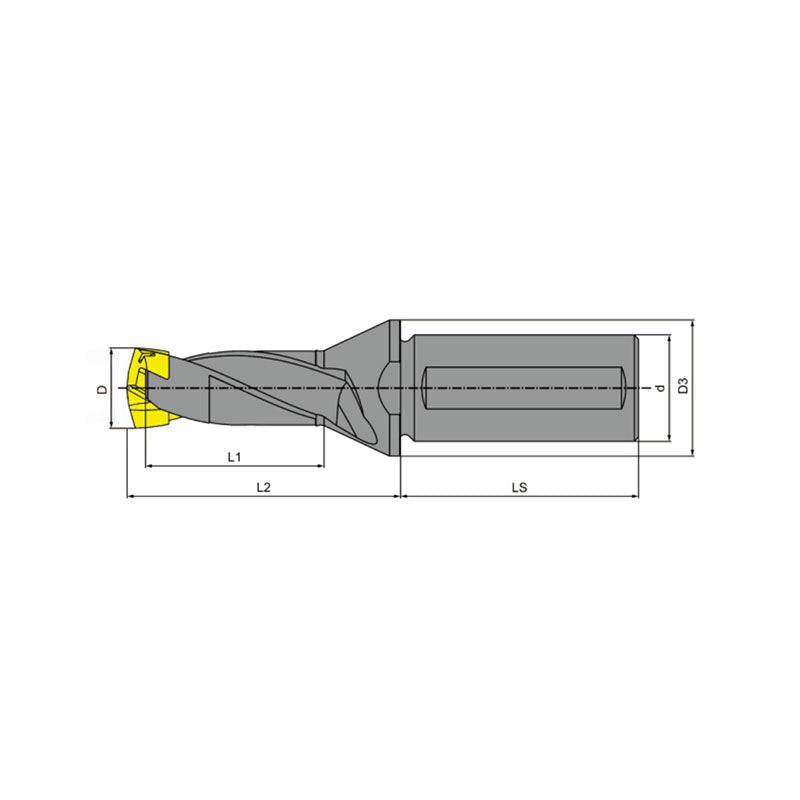 QD080(080~250)/089(089~260)-12(12~32)-1.5D-CA Mono Tip Line Toolholders - Makotools Industrial Supply Tools for Metal Cutting