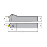 RN** Holder (External) M-Clamping MRDNN2020K12 2525M12 3225P12 32P12 - Makotools Industrial Supply Tools for Metal Cutting