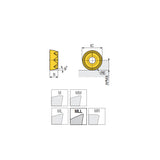 RYMX 08/10/12-MLL Positive strong round inserts with sharp geometry than ML for stainless steels and difficult-to-cut materials - Big-tools Industrial Supply Tools for Metal Cutting