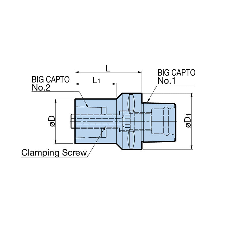 Reduces Body Diameter To Avoid  interference C6/ C8