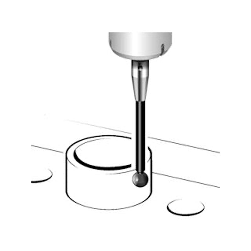 Renishaw A-5000-7805 M2 Ø0.5 mm ruby ball, tungsten carbide stem, L 10 mm, EWL 3 mm