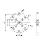 Round Zero Quick Change Plate BZ220-MN-52-170 - Big-tools Industrial Supply Tools for Metal Cutting