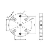 Round Zero Quick Change Plate BZ220-MN-96-200 - Big-tools Industrial Supply Tools for Metal Cutting