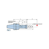 Runout Adjustable RA Holder  Clamping diameter: ø0.5 - ø20 BBT30-NBS 8~20 - Big-tools Industrial Supply Tools for Metal Cutting
