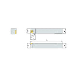 SCBC  R/L Turning tool holder A S - Makotools Industrial Supply Tools for Metal Cutting