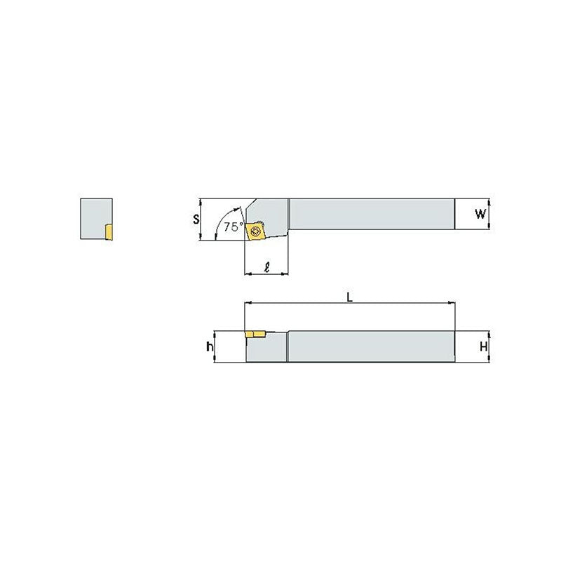 SCKC R/L Turning tool holder A S - Makotools Industrial Supply Tools for Metal Cutting