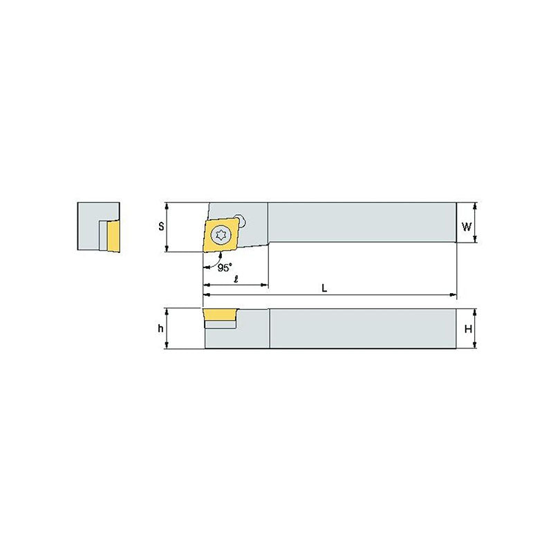 SCLC R/L Turning tool holder A S - Makotools Industrial Supply Tools for Metal Cutting