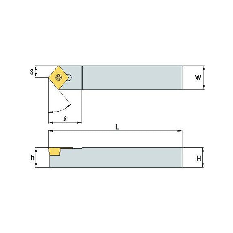 SCMCN-100 R/L Turning tool holder A S - Makotools Industrial Supply Tools for Metal Cutting