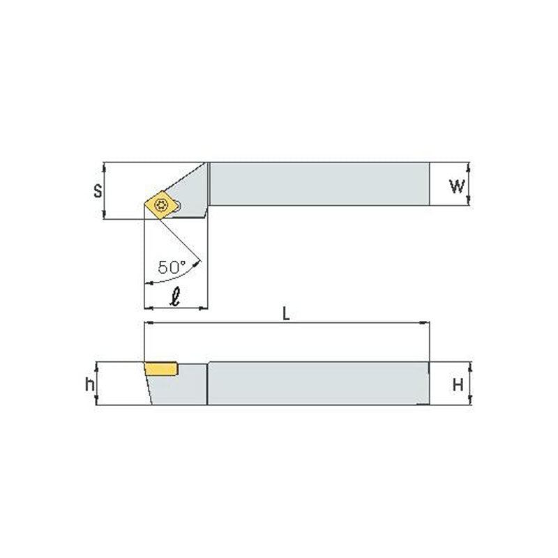 SCSC R/L Turning tool holder A S - Makotools Industrial Supply Tools for Metal Cutting