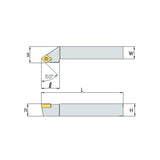 SCSC R/L Turning tool holder A S - Makotools Industrial Supply Tools for Metal Cutting