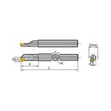 SC** Steel Boring Bar S- Clamping SSKCR/L Kr: 75° S12/16M S16R S20Q/S A12K A16M A20Q S25Q/T - Makotools Industrial Supply Tools for Metal Cutting