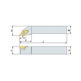 SDJC R/L Turning tool holder A S - Makotools Industrial Supply Tools for Metal Cutting