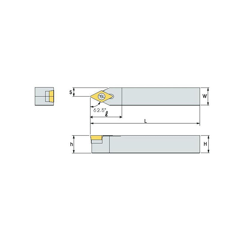 SDNCN R/L Turning tool holder A S - Makotools Industrial Supply Tools for Metal Cutting