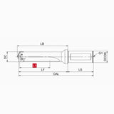 SGS-*-MK Side Fixed Handle Spiral Groove Spade Drill Bit