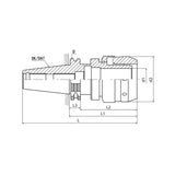 SK-C Force Milling Chuck SK40-C20-90 SK40-C25-90 - Big-tools Industrial Supply Tools for Metal Cutting