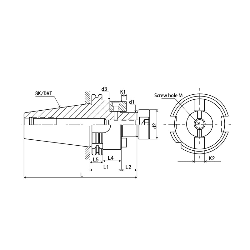 SK-FMB Face Mill Arbor SK40-FMB22-60 SK40-FMB22-100 - Big-tools Industrial Supply Tools for Metal Cutting